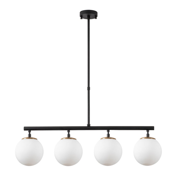 Opviq Fazli - 10425 Lámpara de araña ajustable en negro, dorado y blanco Opviq Fazli - 10425 Lámpara de araña ajustable en negro, dorado y blanco